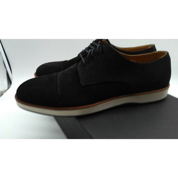 Hugo Boss Navy Blue Suede Oracle Derby Men\'s Dress Shoes Size 8.5 (New in Box) main image 10